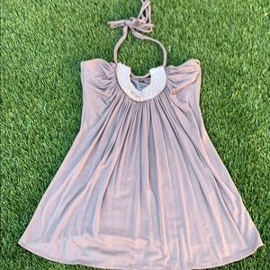 Tube top shirt with neck strap